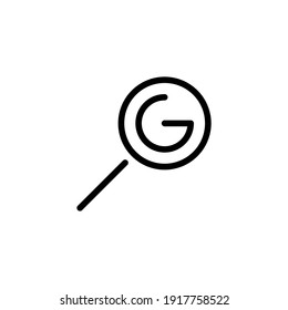 Search vector illustration logo template for many purpose. Isolated on white background.