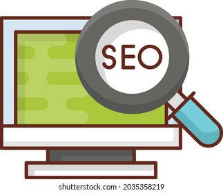 search Vector illustration on a transparent background. Premium quality symbols. Vector Line Flat color  icon for concept and graphic design.