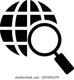 search Vector illustration on a transparent background. Premium quality symbols. Glyphs  vector icon for concept and graphic design.