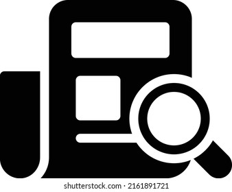buscar la ilustración Vector en un fondo transparente. Símbolos de calidad superior. Iconos vectoriales de glifos para diseño de conceptos y gráficos.