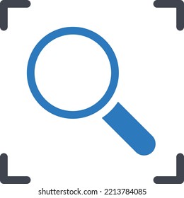 search  Vector illustration on a transparent background. Premium quality symmbols. Glyphs vector icons for concept and graphic design. 
