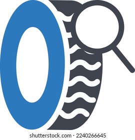 search Vector illustration on a transparent background. Premium quality symmbols. Thin line vector icons for concept and graphic design.