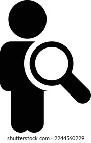search Vector illustration on a transparent background. Premium quality symmbols. Glyphs vector icons for concept and graphic design. 
