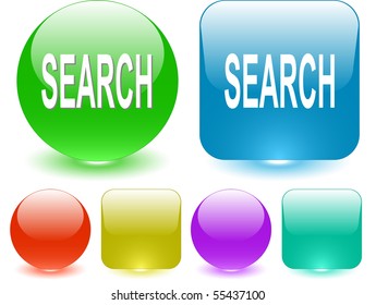 Search. Vector interface element.