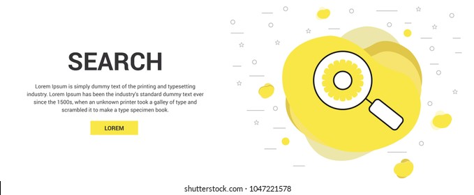 search vector line icon