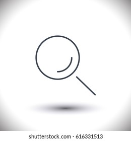 Search vector line icon