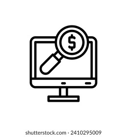 Search Vector Line Icon Design