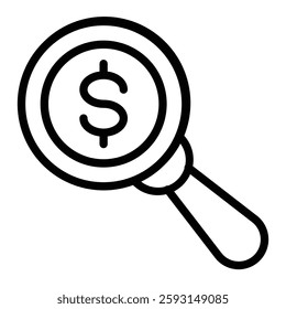 Search Vector Line Icon Design