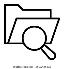 Search Vector Line Icon Design