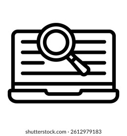 Search Vector Line icon Design