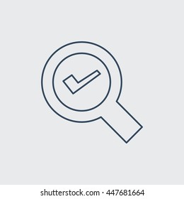 Search Vector Line Icon. Eps-10