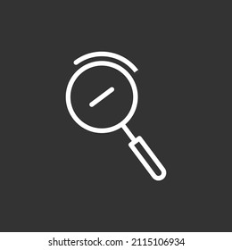 Search Vector Line Inverted Icon Design 
