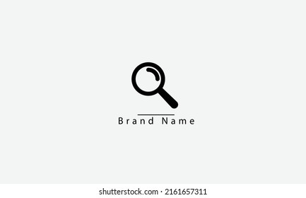 Search vector logo design template