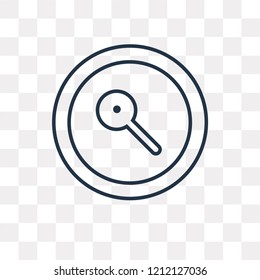 Search vector outline icon isolated on transparent background, high quality linear Search transparency concept can be used web and mobile