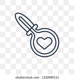 Search vector outline icon isolated on transparent background, high quality linear Search transparency concept can be used web and mobile