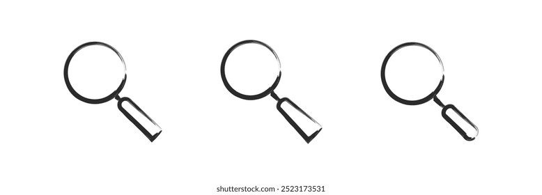 Search vector. Simple magnifying glass, search icon in generic style. Magnifier. Search icon vector. Eps 10.