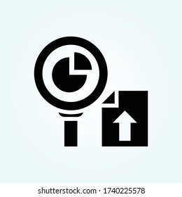 Search Vector Solid style illustration. Startup and New Business symbol icon. EPS 10
