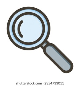 Search Vector Thick Line Filled Colors Icon For Personal And Commercial Use.
