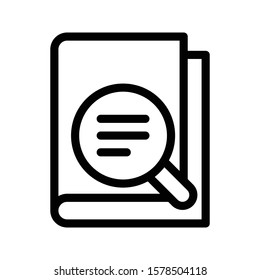search vector thin line icon 