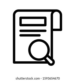 search vector thin line icon 