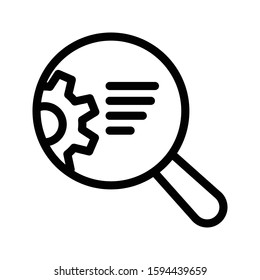 search vector thin line icon 
