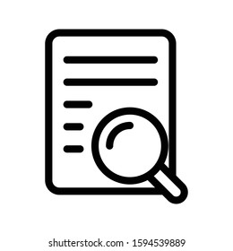 search vector thin line icon 