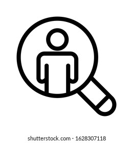 search vector thin line icon 