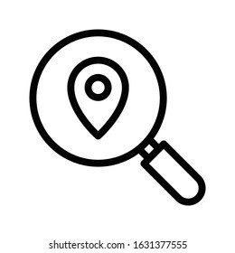 search vector thin line icon 