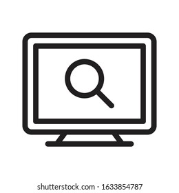 search vector thin line icon 