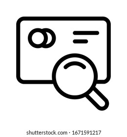 Thin-line-Symbol der Vektorillustration suchen 