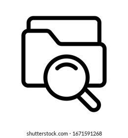 search vector thin line icon 