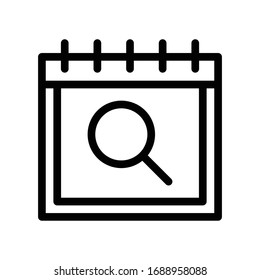 search vector thin line icon 