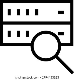 search vector thin line icon 