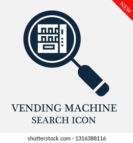 search Vending machine icon. Editable search Vending machine icon for web or mobile.