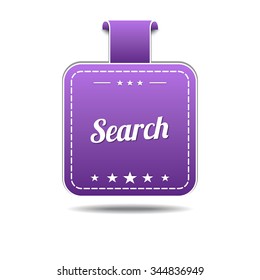 Search Violet Vector Icon Design