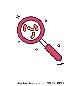 search virus icon vector design
