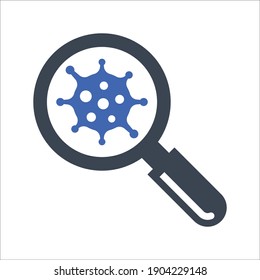Search virus icon, Vector graphics