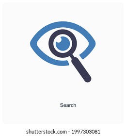 Search or Vision Icon Concept 