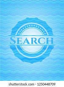 Search water concept emblem.