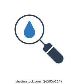 Search Water Icon Sign Symbol