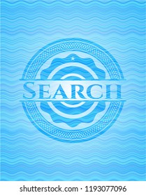 Search water representation emblem.