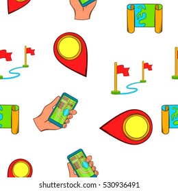Search way pattern. Cartoon illustration of search way vector pattern for web