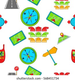 Search way pattern. Cartoon illustration of search way vector pattern for web