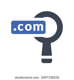 Search Web Address Icon, Vector Graphics