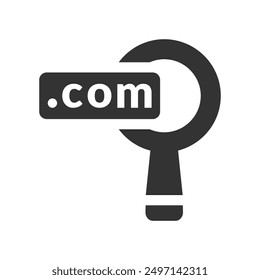 Search Web Address Icon, Vector Graphics