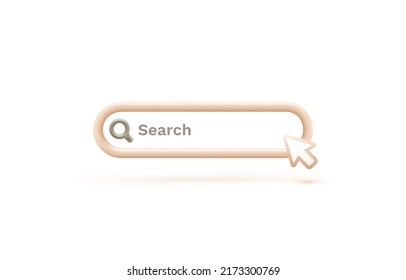 Search web banner, browse network, frame address menu. Vector illustration