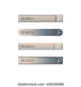 Search web bar. Material design element for web search, illustration of search bar for ui website.  