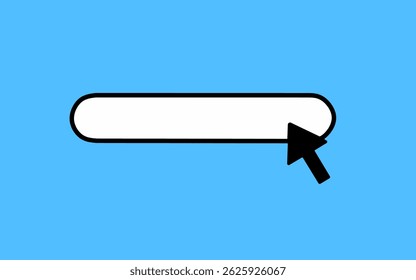 search for web browser. arrow mouse cursor. Ask question template banner. Support FAQ information web bar. Vector