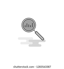 Search Web Icon. Flat Line Filled Gray Icon Vector