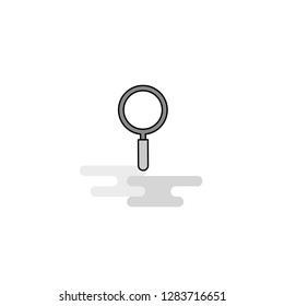 Search  Web Icon. Flat Line Filled Gray Icon Vector